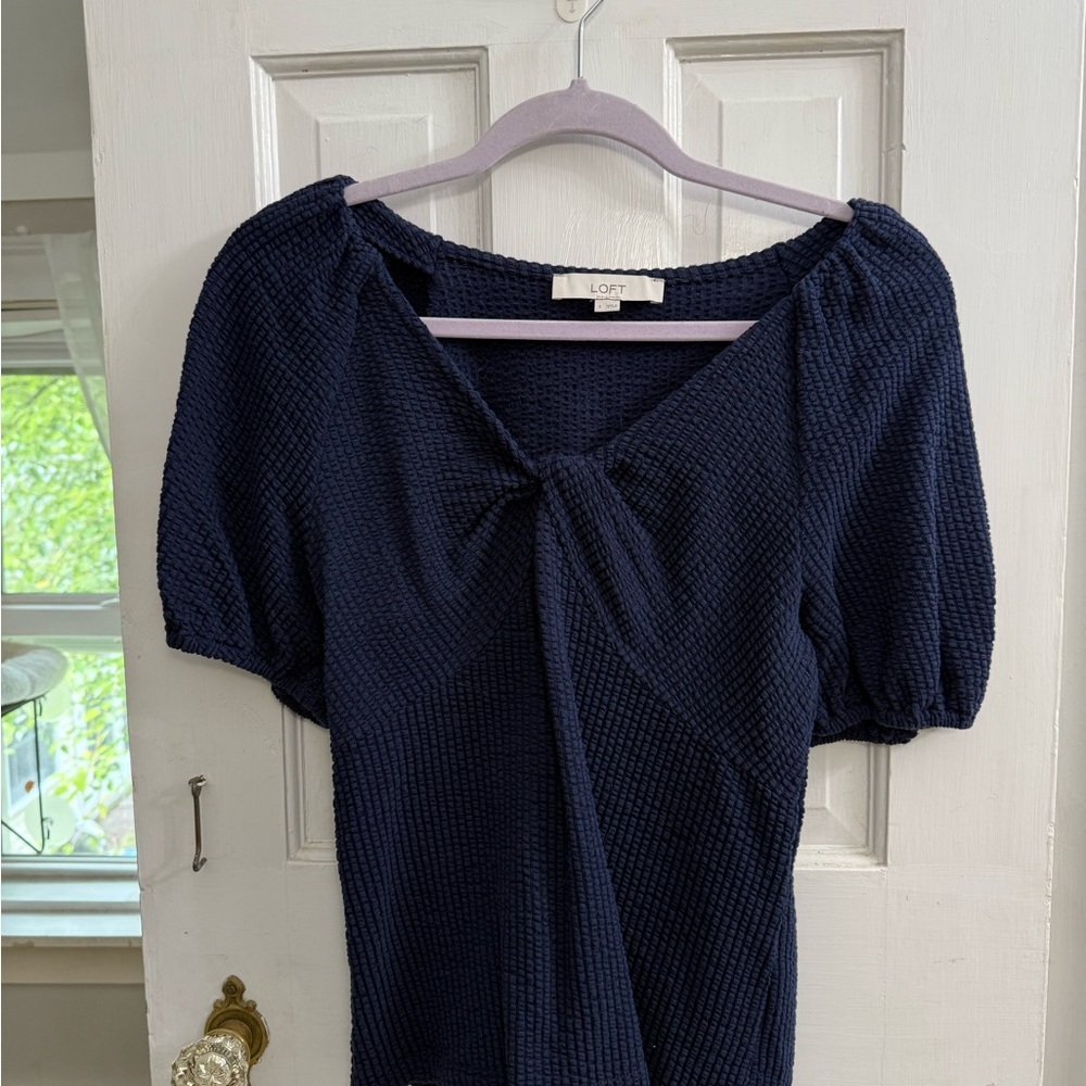 LOFT Navy Blue Blouse